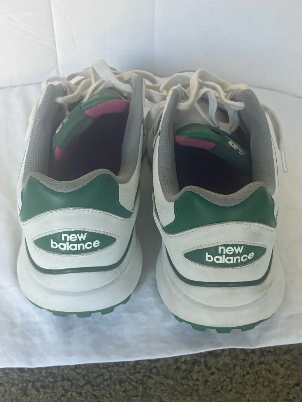 New Balance white Green Masters colors Golf Shoes men’s 12